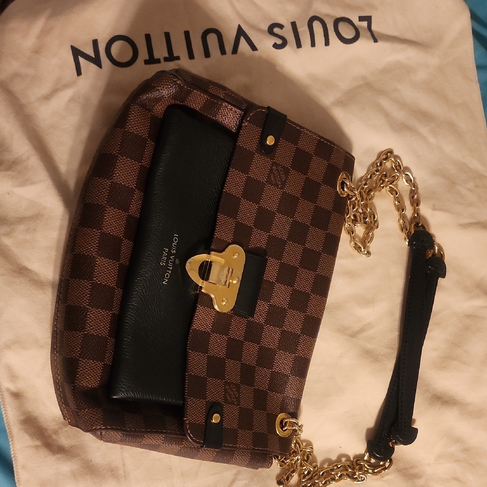 Louis Vuitton Brown and Black Checkered Bag